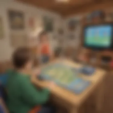 Visual representation of s blends in an interactive gaming environment