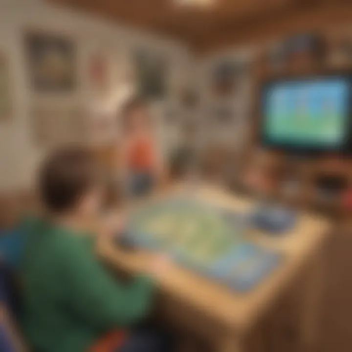 Visual representation of s blends in an interactive gaming environment