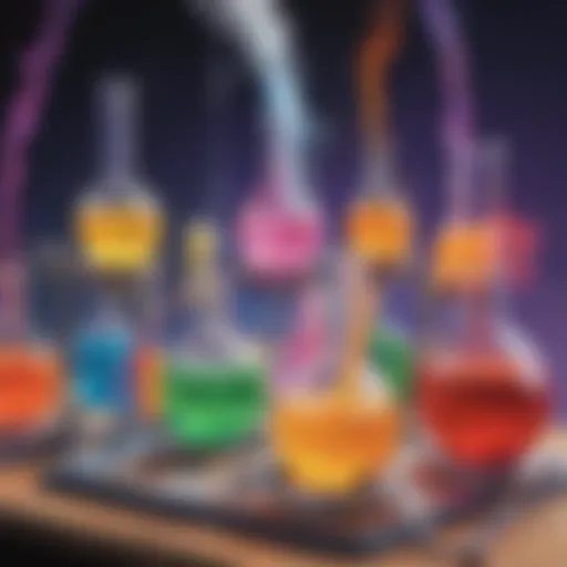 Innovative Science Project with Colorful Chemical Reactions