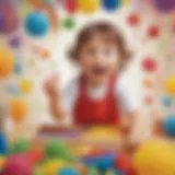 Colorful sensory play materials for preschoolers