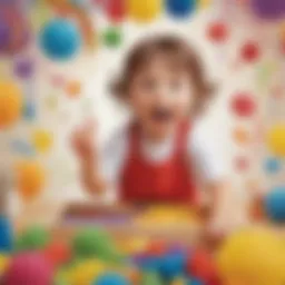 Colorful sensory play materials for preschoolers