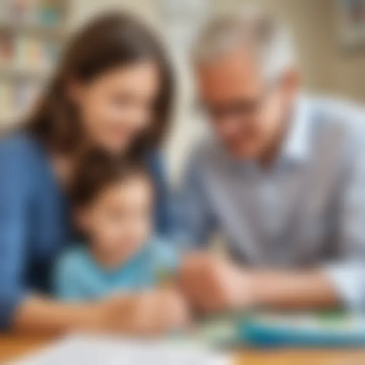 Illustration of a parent and child bonding over sight word practice