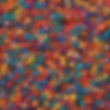Colorful assortment of beads in various shapes and sizes for jewelry making