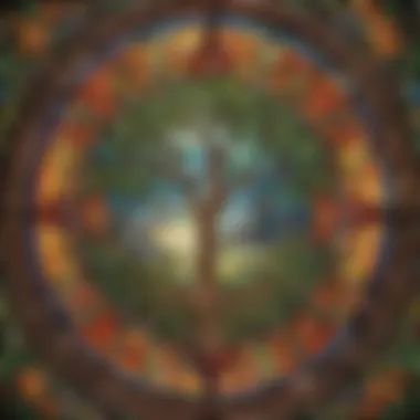 Organic Harmony Nature-Inspired Stained Glass Window Kit