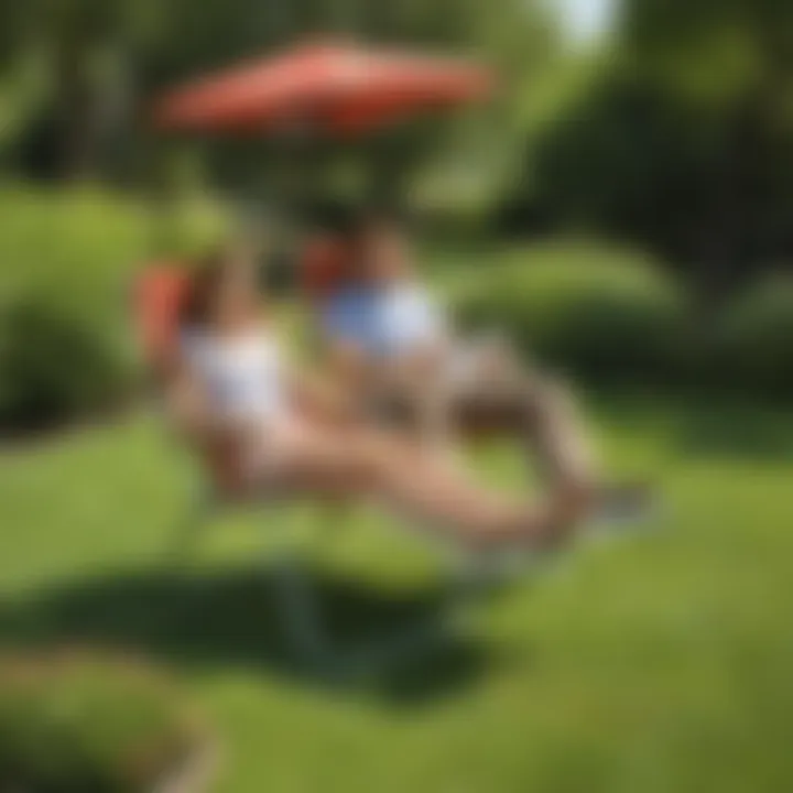 Customer reviews and feedback on swinging lawn chairs