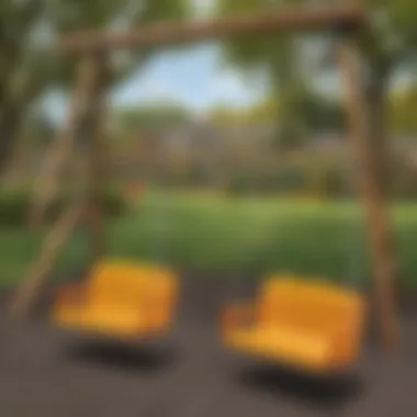 Different types of swings displayed together