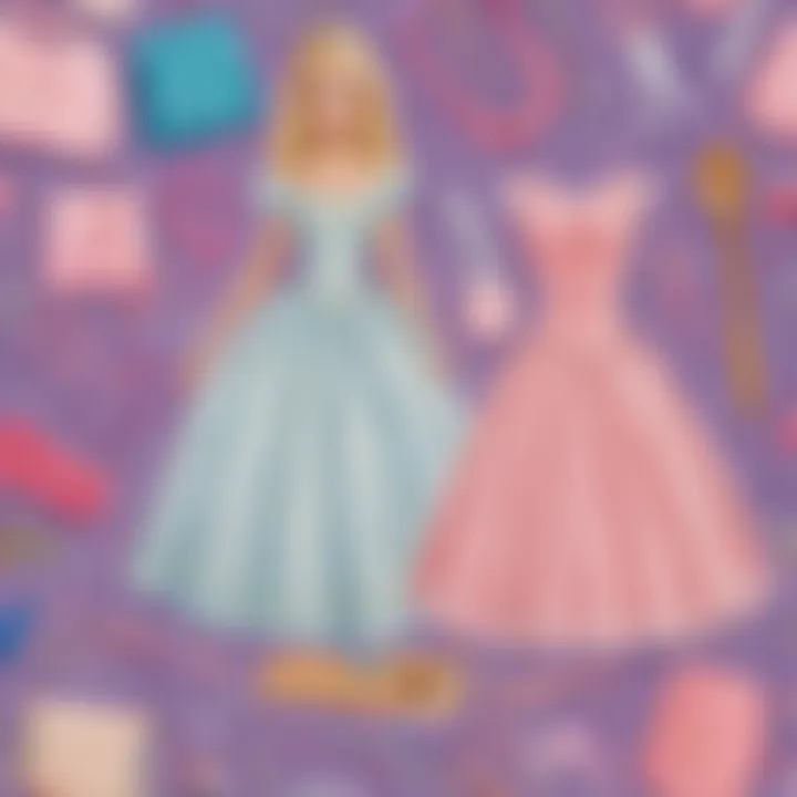 DIY teen princess costume materials and crafting tools