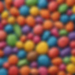 Colorful play dough creations