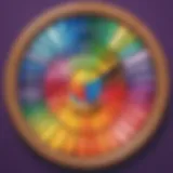 Vibrant color palette showcasing various colors used in the game