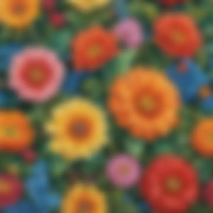 Screenshot of a colorful completed color by number artwork