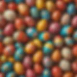 Colorful surprise eggs showcasing creativity