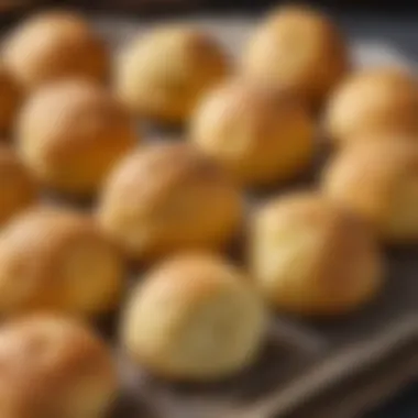 Delicious Dough Balls for Air Frying A close-up of dough balls ready for the air fryer