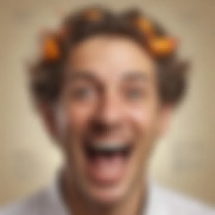 A visual representation of humor's impact on the brain