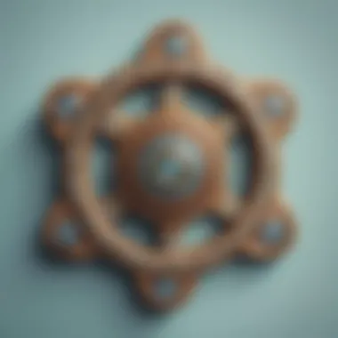Intricate Fidget Spinner Design Close-up of a uniquely designed fidget spinner highlighting its intricate details.