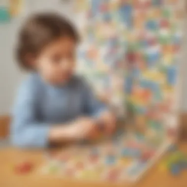 Educational Activity with Magnetic Letters Educational activity using magnetic letters to spell words