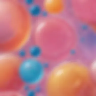 Close-up of bubble fluid ingredients