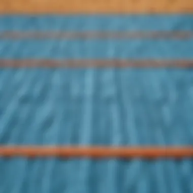 Close-up of a swimming mat showcasing its features