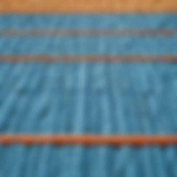 Close-up of a swimming mat showcasing its features