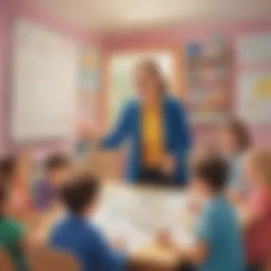 Teacher facilitating a fun learning environment