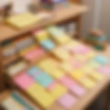 Home Organization Techniques Organizational strategies using printable Post-it notes at home