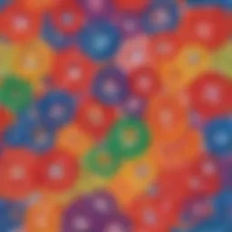 Colorful translucent pony beads in various shapes