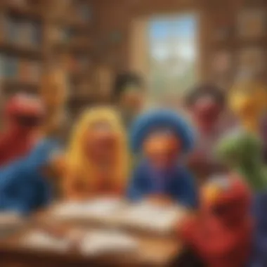 Educational Themes in Sesame Street Illustration of the educational themes presented by Sesame Street characters