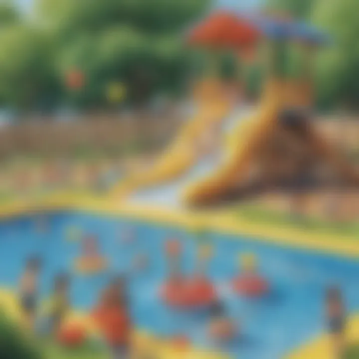 Safety measures in place at a water play event