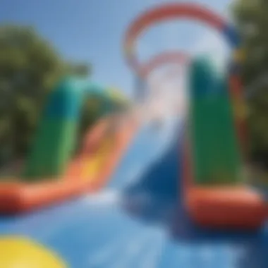A dynamic wipeout obstacle course in action