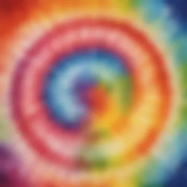 Abstract Watercolor Tie Dye Artwork