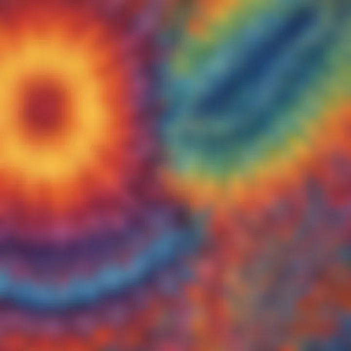 Geometric Fusion of Tie Dye Designs