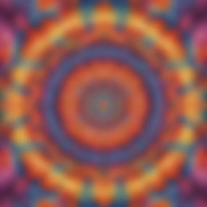 Mandala Inspired Tie Dye Pattern