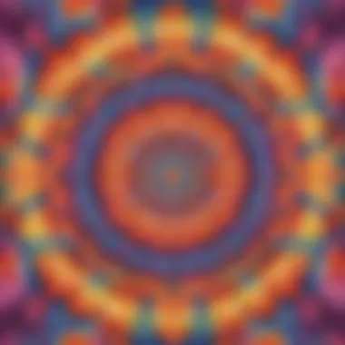 Mandala Inspired Tie Dye Pattern Mandala Inspired Tie Dye Pattern