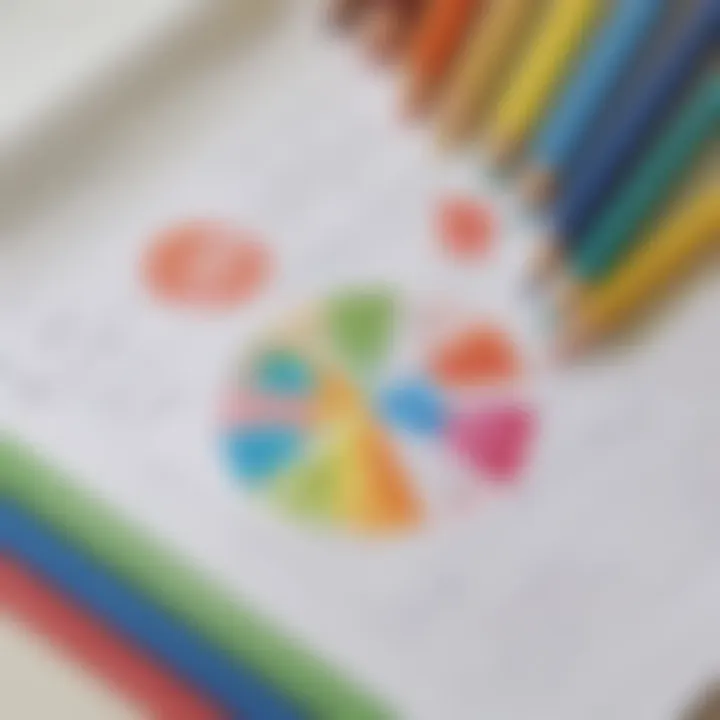 Colorful printable worksheets for children's education