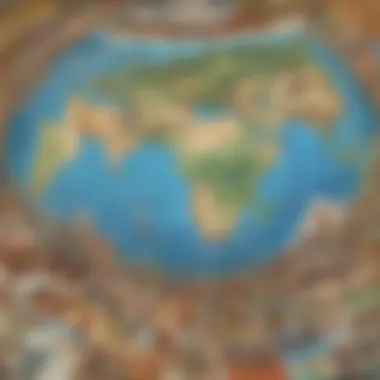 Discovering Global Destinations Interactive map highlighting various virtual field trip destinations