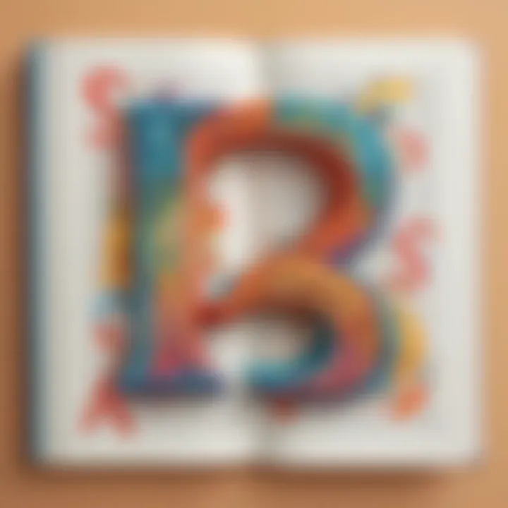 Creative and colorful letter sound book designs