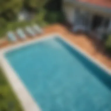 Swimming Pool with Floating Pad