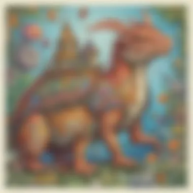 Whimsical Creatures Odyssey Fantasy Creatures Coloring Puzzle