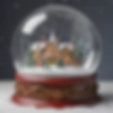 Joyful Holiday Celebration Snow Globe Festive Holiday Scene Creation