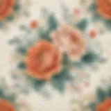 Elegant calligraphy on paper with floral design