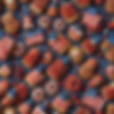 Festive Treats for July Fourth Celebrations Delicious patriotic-themed treats showcasing festive colors and designs