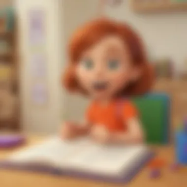 Fun phonics activity with animated characters