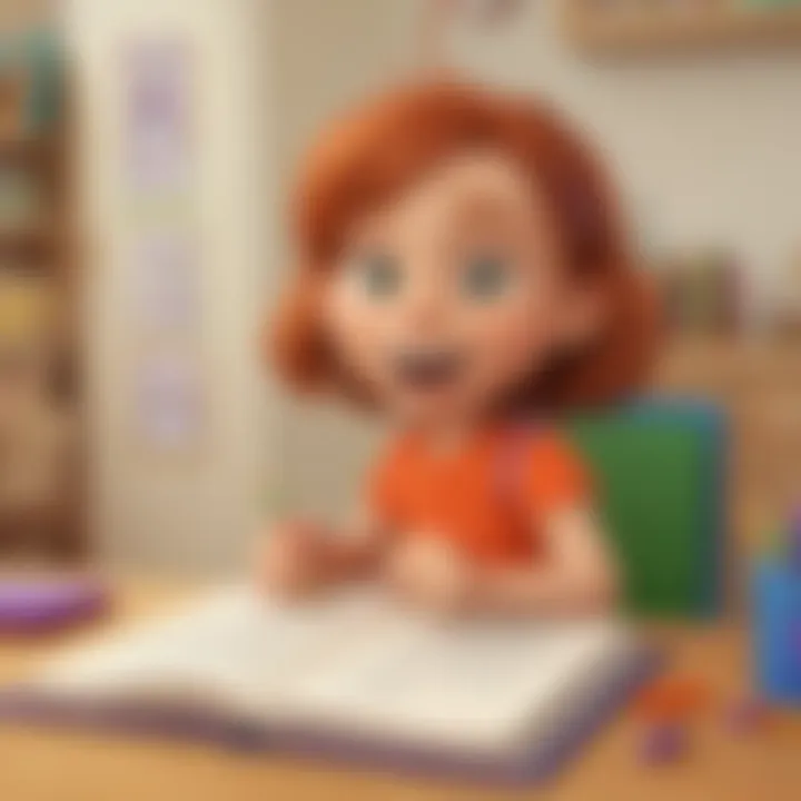 Fun phonics activity with animated characters