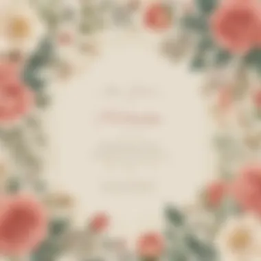 Floral Elegance for Birthday Celebrations Elegant birthday invitation template with floral design