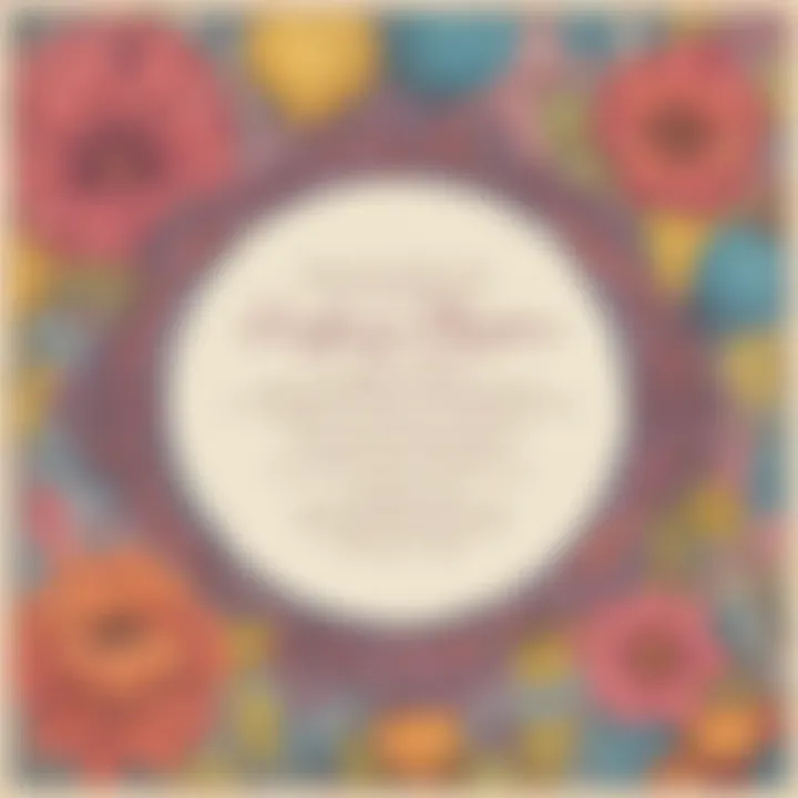 Sample layout for effective birthday invitations