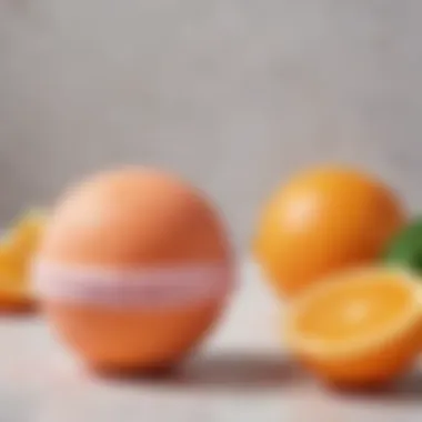 Citrus Sparkle Bath Bomb Sparkling citric bath bomb for kids