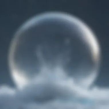 Frozen bubble machine producing ethereal frozen bubbles