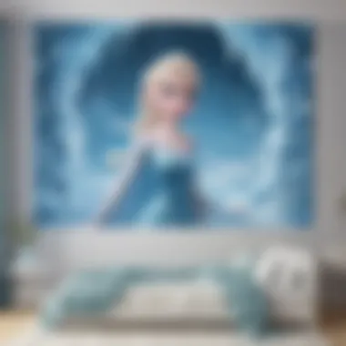 Captivating Frozen Wall Art Frozen inspired wall art for child's bedroom