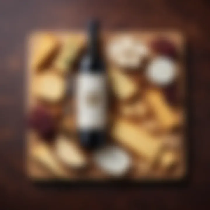 Artistic Wine and Cheese Pairing Board