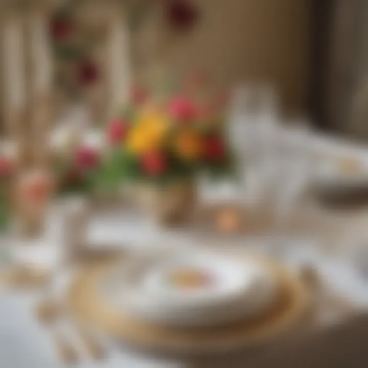 Elegant Table Setting with Floral Decor