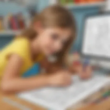 An array of digital colouring applications showcasing interactive features for kids.